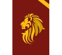 Carnet Rouge et Or - Lion Apprenti sorcier: Cahier rouge apprenti sorcier