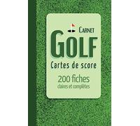 Carnet score Golf: 200 cartes de score
