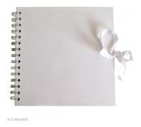 Carnet scrapbook Artemio 30 x 30 cm - Blanc - 40 feuilles Blanc G