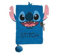 Carnet Secret Stitch 3D Disney Fourrure Bleue et Pompon