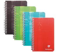 Carnet spirales Clairefontaine 11 x 17 cm - petits carreaux - 180 pages