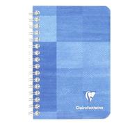Clairefontaine 68592C Un Carnet à Spirale - 9x14 cm - 100 Pages Petits Carreaux - Papier Blanc 90 g - Couverture Carte Pelliculée Couleur Aléatoire