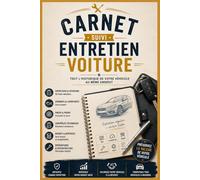 Carnet Suivi Entretien Voiture: Révisions Vidanges Contrôle Technique Pneus | 50 Fiches A5 | Idée Cadeau Conducteur