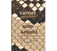 carnet suivi serpent: carnet de suivi reptile carnet de santé serpent 6x9 pouces