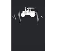 Carnet: TRACTEUR ECG Ordinateur portable - Notebook Funny Ligne Farmer - 120 Pages doublées pour tenir des idées, des pensées et des souvenirs |Dina5 ... amis pour un anniversaire et Noël