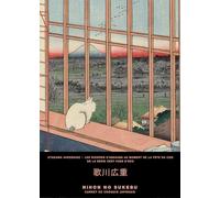 Carnet Utagawa Hiroshige / Les rizières d'Asakusa au moment de la fête du coq de la série cent vues d'Edo