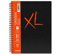 Carnet XL Canson - Croquis - A5 - 90 g/m2 - 100 feuilles - Idéal pour esquisses