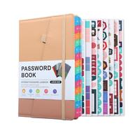 Carnets d'Adresses - Carnet Repertoire Alphabetique,Carnet de Mots de Passe avec onglets alphabétiques pour Personnes âgées,Format A5,Durable et Facile à Utiliser,Cahier Repertoire（Multicolore）