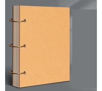 Carnets de Croquis A4, 160 g/m²/150 Pages Carnet de Croquis, Livre de Dessin Simple Couverture Kraft Spirale Cahier de Peinture Vierge pour Adultes Enfants Artistes (B)