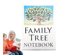 Carnets de généalogie à remplir, diagrammes d'arbre généalogique, carnets de notes d'arbre généalogique, diagrammes de généalogie à remplir, livre d'histoire de famille ancestral pour Noël