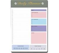 Carnets de notes agenda journalier, Task Checklist Planner, Planificateur de gestion du temps, To Do Listen, Top Prjorities, Pour demain, Ne pas oublier,Notes, Prise d'eau, Humeur du jour,80 feuilles 