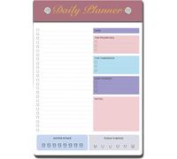 Carnets de notes agenda journalier, Task Checklist Planner, Planificateur de gestion du temps, To Do Listen, Top Prjorities, Pour demain, Ne pas oublier,Notes, Prise d'eau, Humeur du jour,80 feuilles 