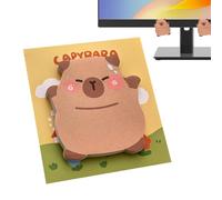 Carnets de notes Capybara de dessin animé - Pages de notes pour écrire avec motifs d'animaux - Bloc-notes créatifs et vivants pour artistes et écrivains - Bloc-notes et effaçables