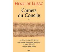 Carnets du Concile tome 2 - Henri de Lubac - Cerf - broché - Essai