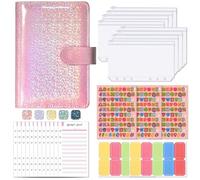 Carnets et Journaux Agenda Rechargeable Classeur De Budget Avec Enveloppes Zippées, Enveloppes De Liquidités Et Feuilles De Dépenses Pour Économiser