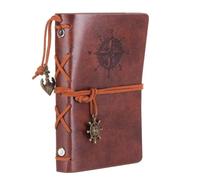 Carnets Et Journaux Rétro,Agenda,Classeur,Carnet De Croquis,Cuir,Couverture Souple,14x10cm,Papier Kraft De Subdivision,École Intérieure Coréenne -Light Marron-C