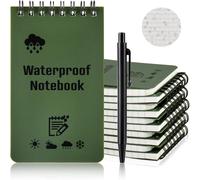 Carnets Étanches, 10 Pièces 3 X 5 Pouces Bloc Note Spirale, Imperméables Bloc Notes De Poche Pour L'enregistrement D'activités De Plein Air