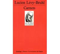 Carnets - Lucien Lévy-Bruhl - Puf - broché - Livre