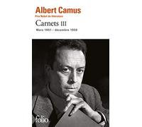 Carnets Mars 1951 - décembre 1959 - Albert Camus - Gallimard - Poche - Roman