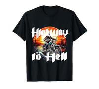 Carneval Motorrad Rocker Trikot Sprinch Hell Tod Top T-Shirt