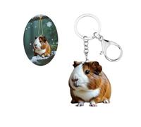 Carniee Porte-Clés Animaux Mignons es De Sac Intéressantes Porte-Clés en Acrylique Créatifs Pendentifs pour Porte Clef Cadeaux D’Invités pour Baptême Anniversaire Mariage Multicolore G