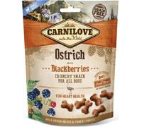 CARNILOVE CANINE CRUNCHY SNACK STRAUßEN BROMBEEREN BOX 6X200GR