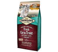 Carnilove Carnilove Fre Carpe & Truite Stériliser Nourriture Déshydratée pour Chat 400 g - Paquet de 22 x 18,2 g - Total 400 g