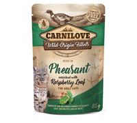 Carnilove Cat Pouch Faisan avec Feuilles de Framboisier 85gx24