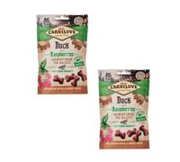 Carnilove Crunchy Snack Canard aux Framboises | Pack Double | 2 x 50 g | Friandises pour Chats | Canard et Framboise | sans Sucre Ajouté | Goût de Viande Exotique