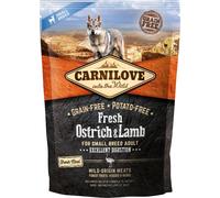 Carnilove Dog Fresh granulés à la viande fraîche d'autruche et d'agneau pour petites races 1,5 kg
