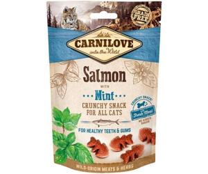 CARNILOVE Friandise croquante pour animaux de compagnie saumon et menthe 50 g