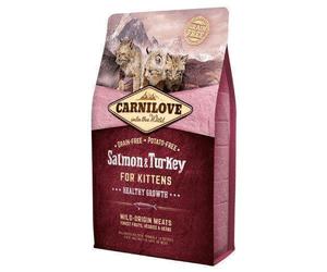 CARNILOVE Kitten Saumon/Dinde croquettes pour chatons 400 g