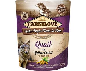 CARNILOVE - Pâtée pour Chiens Caille & Carotte jaune - 300g