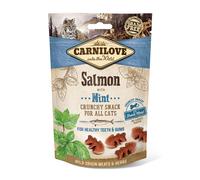 CARNILOVE Friandise croquante pour animaux de compagnie saumon et menthe 50 g