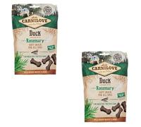 Carnilove Soft Snack Canard au Romarin | Pack Double | 2 x 200 g | Friandises pour Chiens | Canard et romarin | sans ajout de Sucre | Goût Exotique de Viande