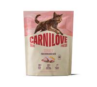 CARNILOVE TRUE FRESH Croquettes pour chat à la dinde - Adultes stérilisés, toutes races - 400 g