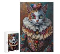 Carnival Cat Costume Painting-2 Puzzle 1000 Pièces Educa Jouet en Bois Cadeau Unique Décoration Intérieure Jeu Éducatif Challenge Toy Adultes Et Enfants À Partir De 14 Ans 1000 PCS