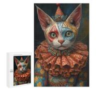 Carnival Cat Costume Painting Puzzle 1000 Pièces Educa Jouet en Bois Cadeau Unique Décoration Intérieure Jeu Éducatif Challenge Toy Adultes Et Enfants À Partir De 14 Ans 1000 PCS