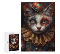 Carnival Cat Costume Puzzle 1000 Pièces Educa Jouet en Bois Cadeau Unique Décoration Intérieure Jeu Éducatif Challenge Toy Adultes Et Enfants À Partir De 14 Ans 300 PCS