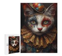 Carnival Cat Costume Puzzle 1000 Pièces Educa Jouet en Bois Cadeau Unique Décoration Intérieure Jeu Éducatif Challenge Toy Adultes Et Enfants À Partir De 14 Ans 500 PCS
