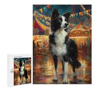 Carnival Dog Painting Artwork Puzzle 1000 Pièces Educa Jouet en Bois Cadeau Unique Décoration Intérieure Jeu Éducatif Challenge Toy Adultes Et Enfants À Partir De 14 Ans 500 PCS