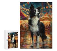 Carnival Dog Painting Artwork Puzzle 1000 Pièces Educa Jouet en Bois Cadeau Unique Décoration Intérieure Jeu Éducatif Challenge Toy Adultes Et Enfants À Partir De 14 Ans 300 PCS