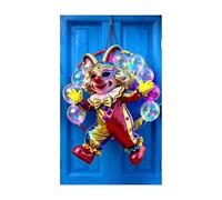 Carnival Door Banner, Cartoon Party Backdrop, Holiday Door Cover with Photography Print, Fabric Hanging Decor, Event Decorations with Easy Install, Festive Displays for Storefront Apartment School