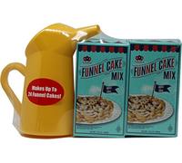 Carnival Funnel Cake Maker Mix 2 Pack & Pitcher Set