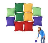 Carnival Games Sacs de Sable - Jeu de Lancer de Sacs de Sable, Sacs de Haricots de Couleur aléatoire | Jouets de Sac de Sable à Lancer 10 pièces, Jeux familiaux Amusants avec des Couleurs,