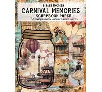 Carnival Memories: Colorful Decorative Sheets Ideal for Memory Keeping, Gift Wrapping, and Creative Crafts