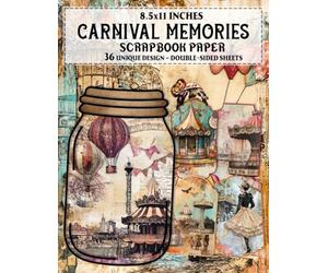 Carnival Memories: Colorful Decorative Sheets Ideal for Memory Keeping, Gift Wrapping, and Creative Crafts