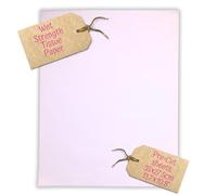 Carnival Papers de soie résistant à l'humidité - Petites feuilles de papier de soie grand format - A4 - Idéal pour l'impression sur plaque de gel, les loisirs créatifs et le modelage d'argile - Blanc