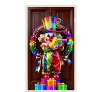 Carnival Party Banner - Holiday Door Cover for Celebration | Polyester Fabric with Bright Cartoon Print, Large Entrance Decoration, Indoor Outdoor Background for Storefront Apartment Room