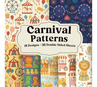Carnival Patterns: Bright Scrapbook Paper for Festive Collage, Junk Journals, and Party-Themed Crafting